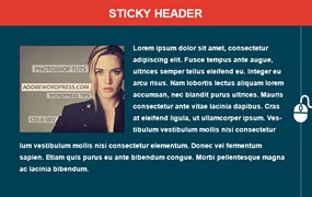 jQuery鼠标滚动隐藏顶部标题